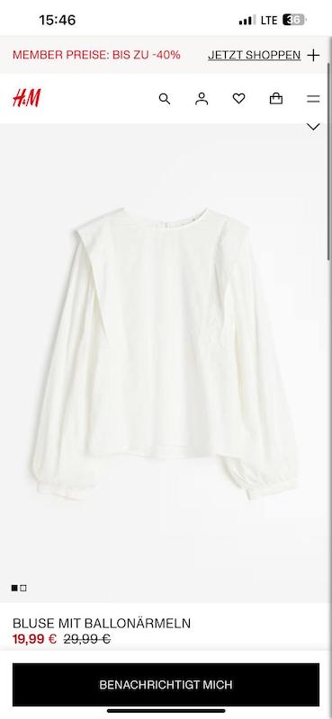 شومیز نخی زنانه اچ اند ام H&M