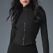 سوییشرت الویوگا Aloyoga مدل Airbrush Corset Full Zip