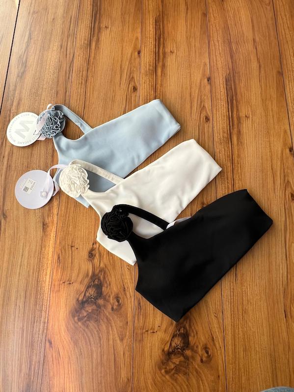 نیمتنه ویسکی WISKII مدل One-Shoulder Floral Bra