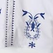 شومیز لینن یقه گرد گلدوخت زارا ZARA