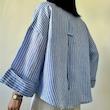 شومیز راه‌راه آبی زارا ZARA