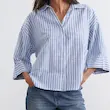 شومیز راه‌راه آبی زارا ZARA