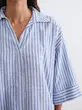 شومیز راه‌راه آبی زارا ZARA