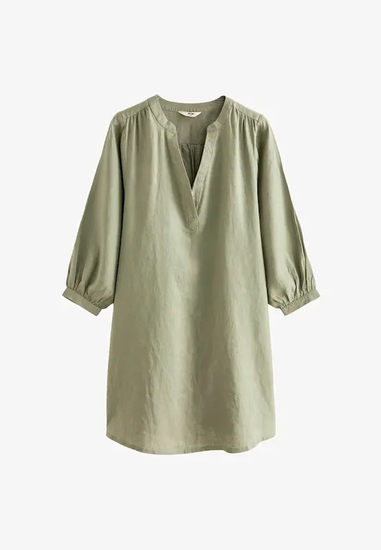 پیراهن لینن اوورسایز اچ اند ام H&M
