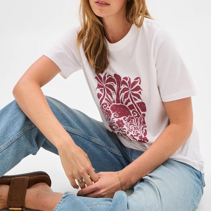 تیشرت زنانه Australian Cotton طرح Solstice