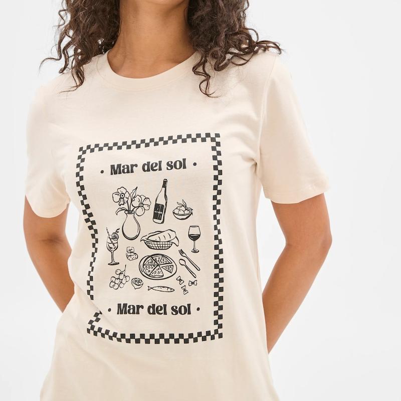 تیشرت زنانه Australian Cotton طرح Mar de sol