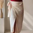 دامن گره‌ای زارا Zara مدل Polka Dot Wrap