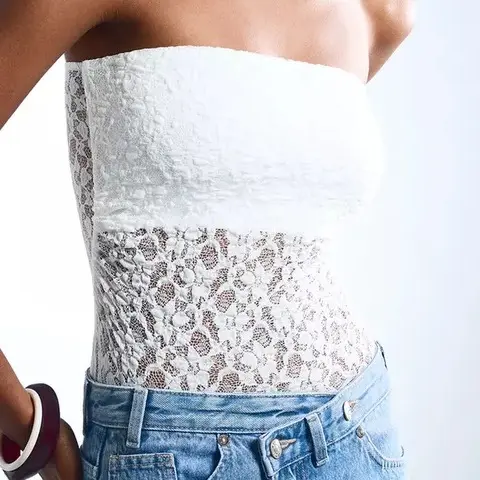 بادی دانتل برشکا Bershka مدل Lace Bodysuit