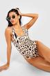 مایو زنانه بوهو Boohoo طرح پلنگی
