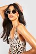 مایو زنانه بوهو Boohoo طرح پلنگی