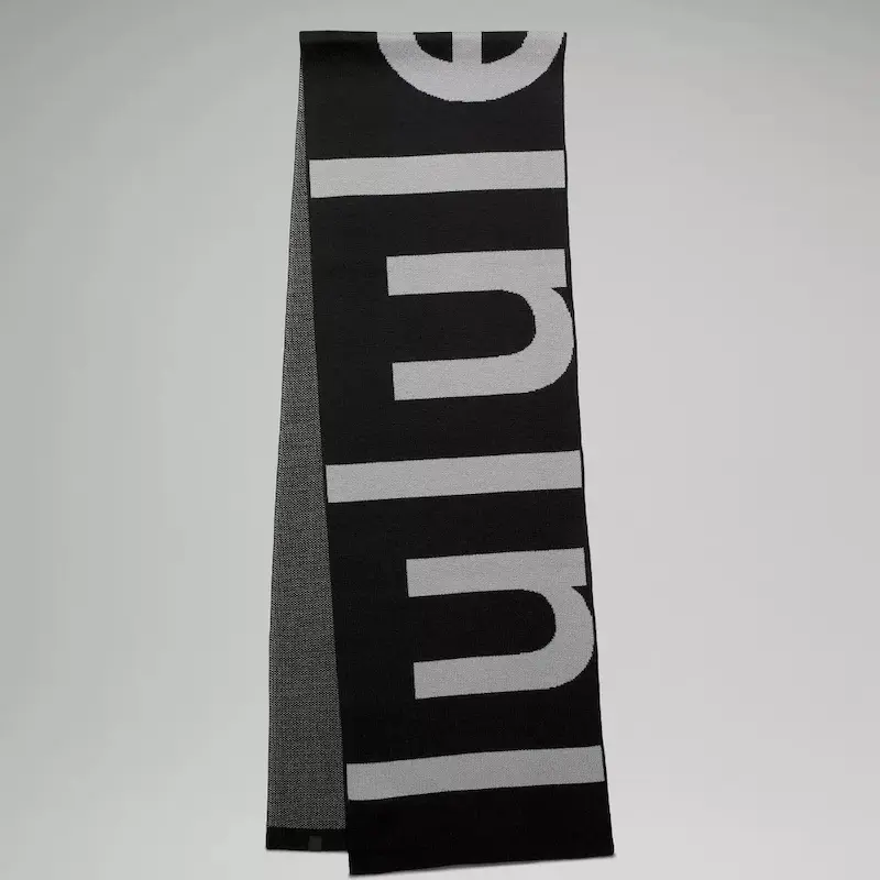 شال گردن پشمی لولولمون Lululemon مدل Wool-Blend Knit Logo Scarf