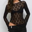 بلوز توری Ginatricon مدل lace top
