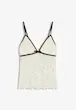 تاپ توری برشکا Bershka مدل Tank top with lace and bow