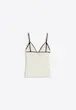 تاپ توری برشکا Bershka مدل Tank top with lace and bow