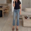شلوار جین فلر زارا Zara مدل Cropped Flare 