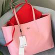 توت بگ لاگوست Lacoste دورو مدل Reversible tote bag رنگ قرمز
