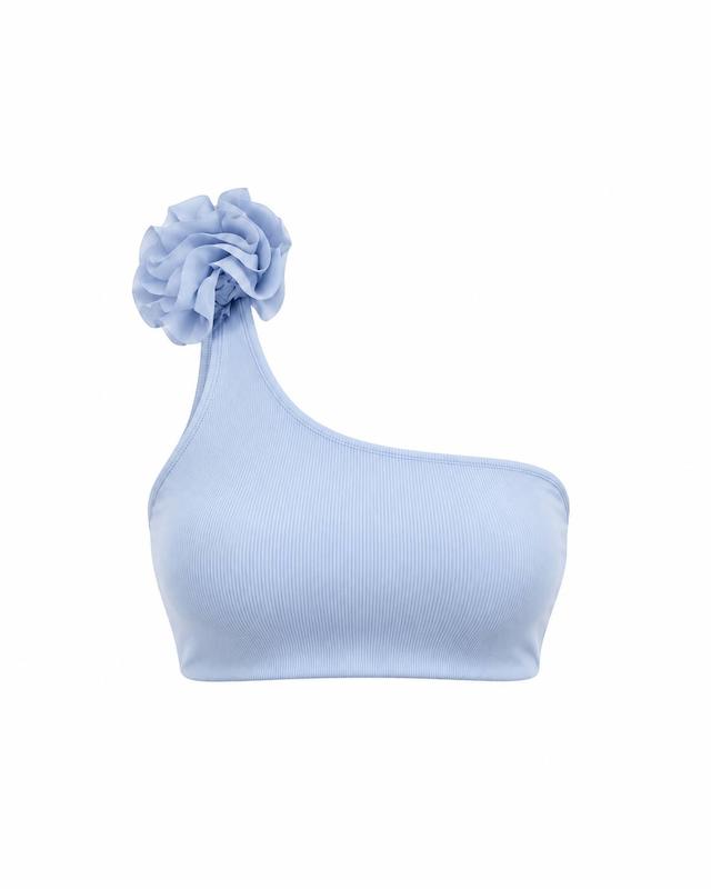 نیمتنه ورزشی زنانه ویسکی WISKII مدل One-Shoulder Floral Bra