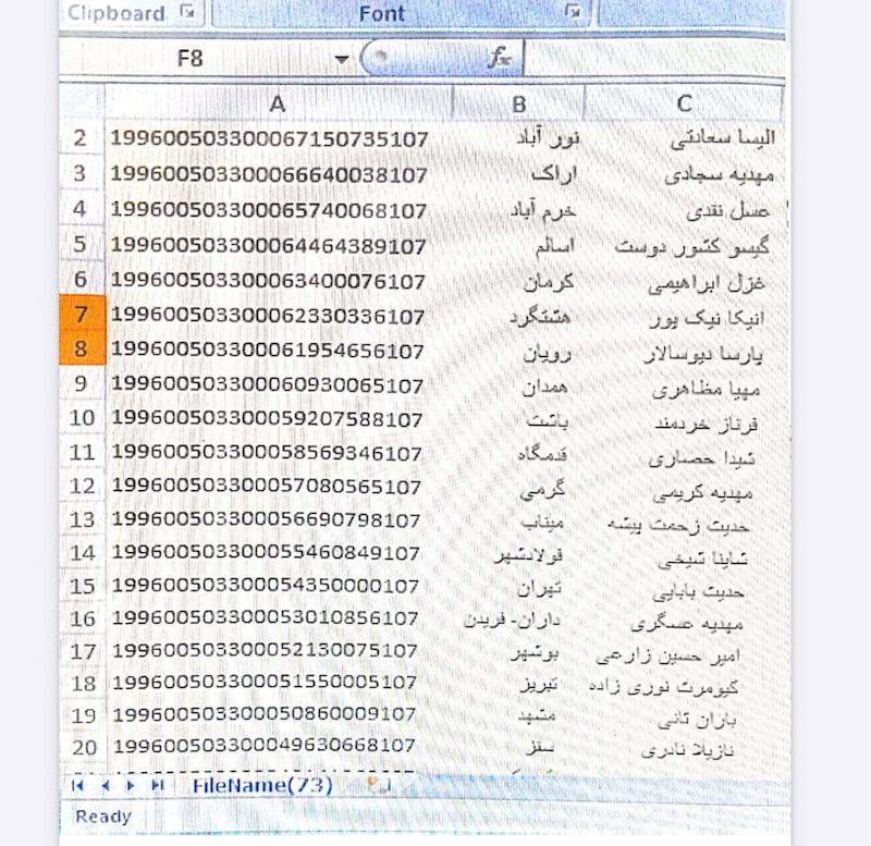 كد رهگيري ها ارديبهشت 