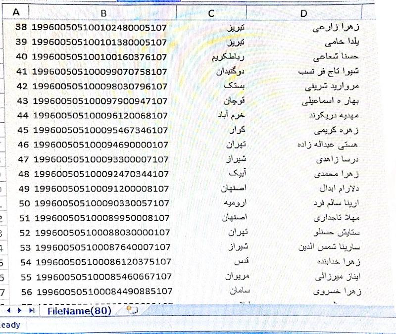 كد رهگيري ها ارديبهشت 