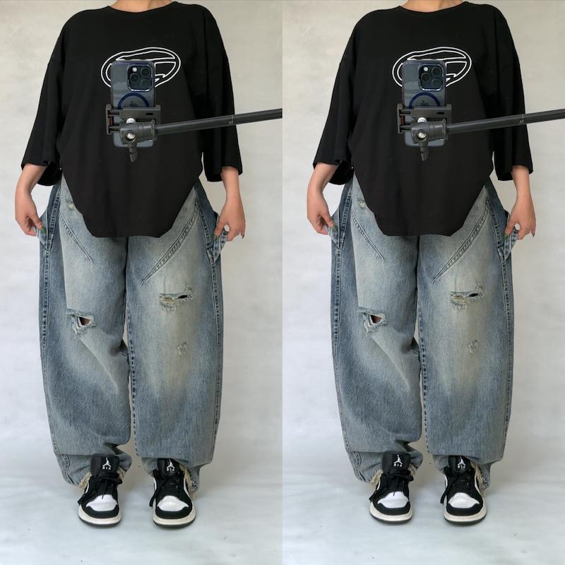 شلوار كارپنتر بالوني كد ٦٥٠١