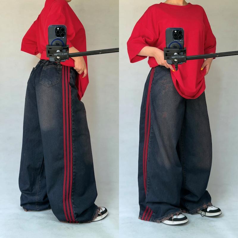  شلوار جين سه خط كد ١٣٢٢