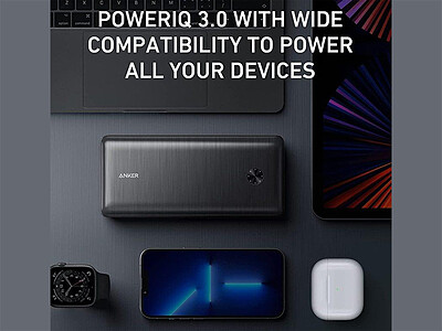 پاوربانک انکر مدل Power Core III Elite 87W-A1291 با ظرفیت 25600 میلی‌آمپرساعت