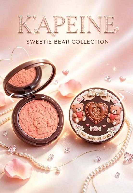 رژگونه خرسى دوپ فلاورنوز از برند K'apeine🧸🎀