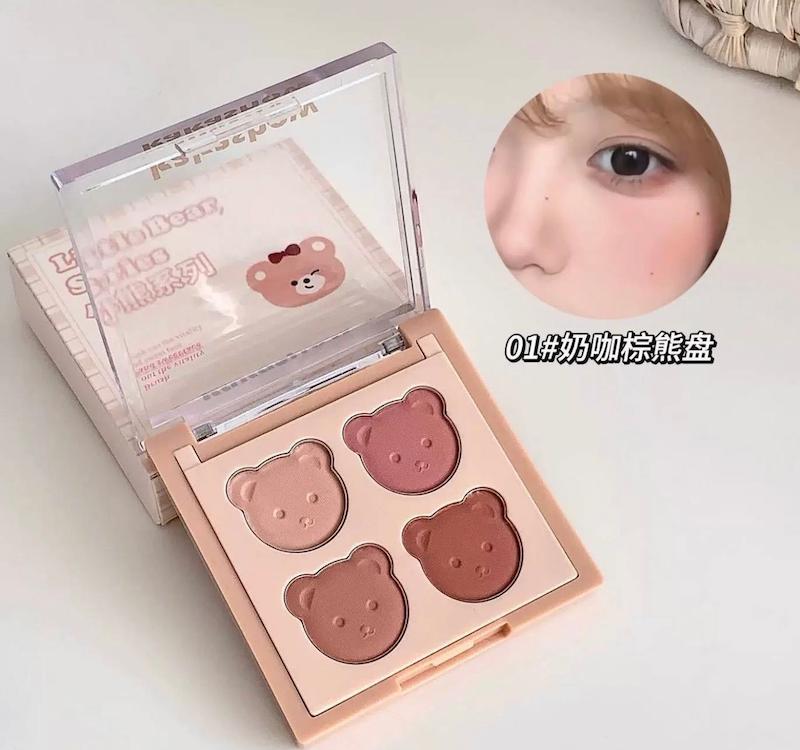 پلت رژگونه و سایه خرسی kakashow🐻🌸