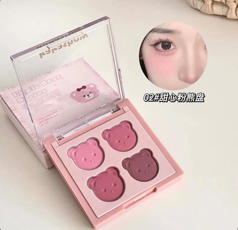 پلت رژگونه و سایه خرسی kakashow🐻🌸