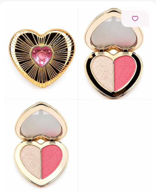 پالت رژگونه وهايلايتر قلبى رز برى دوپ شارلت 💖