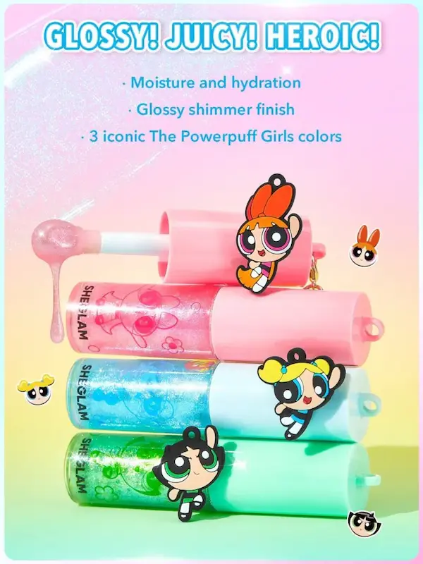 لیپ گلاس شاین دار Powerpuff Girls Super Trio Lip Gloss [تضمین اصالت]
