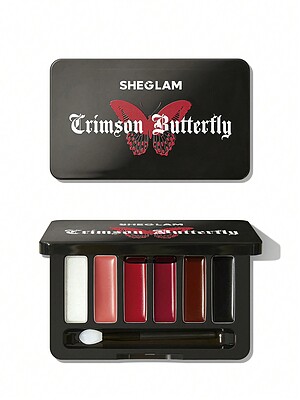 پالت رژ لب Crimson Butterfly Phantom's Kiss Lip Gloss Palette