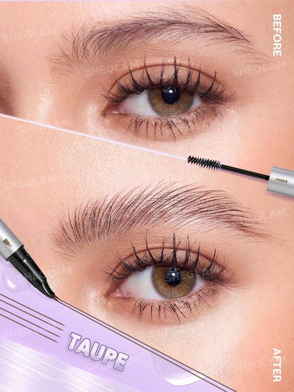 قلم حالت دهنده طبیعی ابرو دو سر Real Flow Laminating Brow Pen [تضمین اصالت]