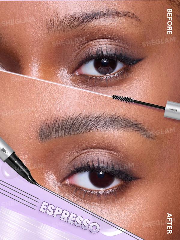 قلم حالت دهنده طبیعی ابرو دو سر Real Flow Laminating Brow Pen [تضمین اصالت]