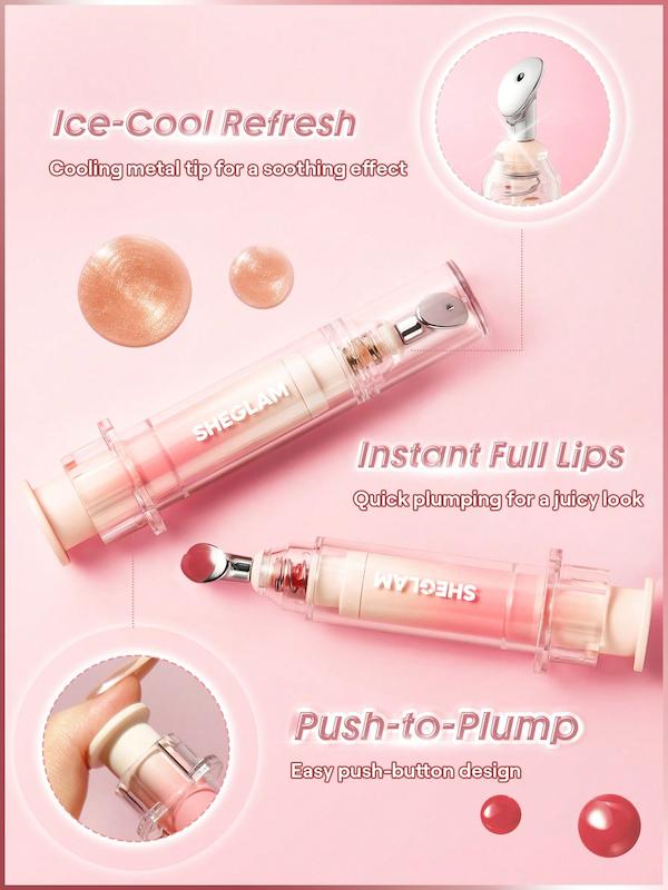 لیپ گلاس براق حجم دهنده طرح آمپول Booster Shine Plumping Lip Gloss [تضمین اصالت]