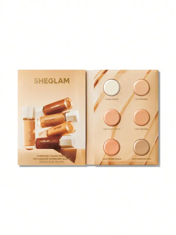 تستر کرم پودر و هایلایتر مایع گلو میکسر Sunburst Glow Mixerara [تضمین اصالت]
