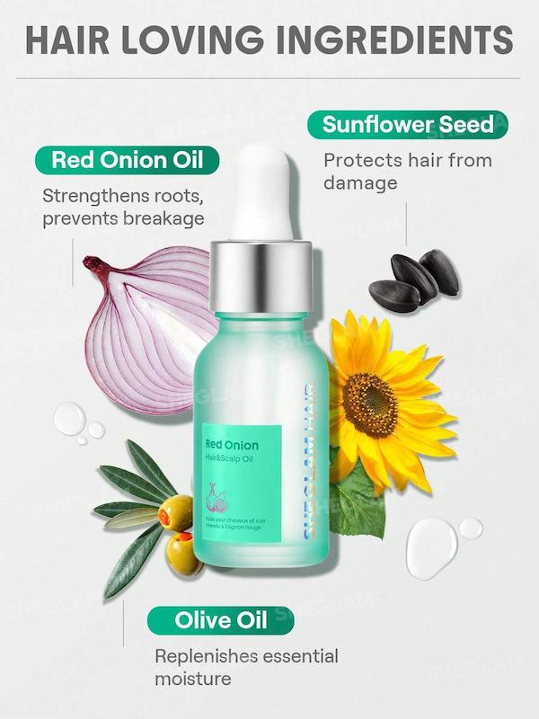 روغن موی قرمز پیاز و پوست سر Red Onion Hair & Scalp Oil- 15ml