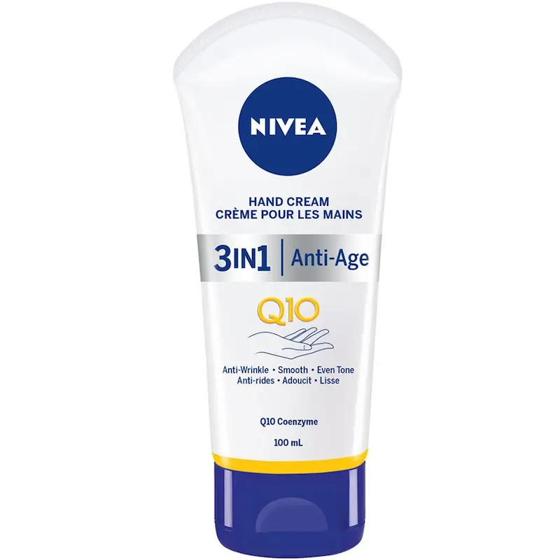 کرم جوانساز دست نیوا Nivea 3 in 1 Anti-Age Q10 Hand Cream سه کاره Q10 حجم 75 میل
