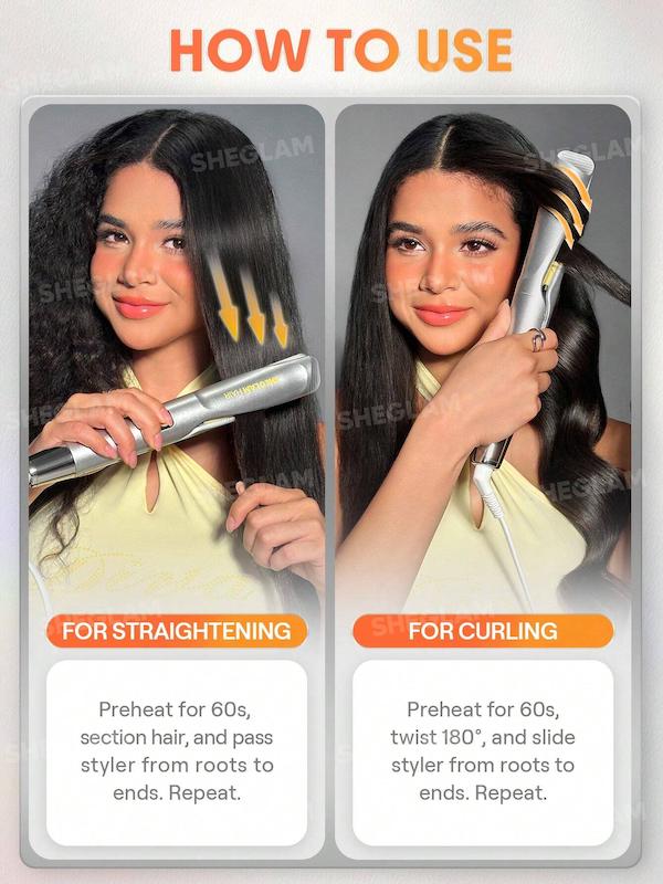 دستگاه دوکاره اتو و کرلی Sleek Chic Twist Kiss Flat Iron [تضمین اصالت]