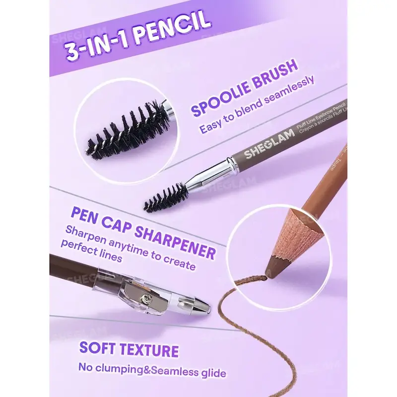 مداد ابرو دارای براش Fluff Line Eyebrow Pencil [تضمین اصالت]