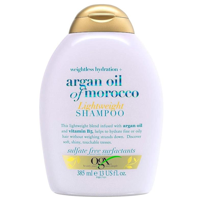 شامپو او جی ایکس OGX آبرسان مو حاوی آرگان مدل Weightless Hydration Argan Oil حجم 385 میل