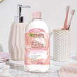 میسلار پاک کننده آرایش گارنیر واتر گل رز Garnier SkinActive Micellar Cleansing Water Rose (All-in-1)