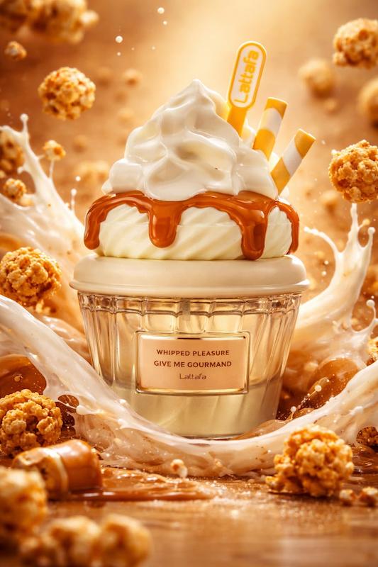 ادکلن Whipped Pleasure Salted Caramel PopcornLattafa حجم 75 میلی‌لیتر (اصل)