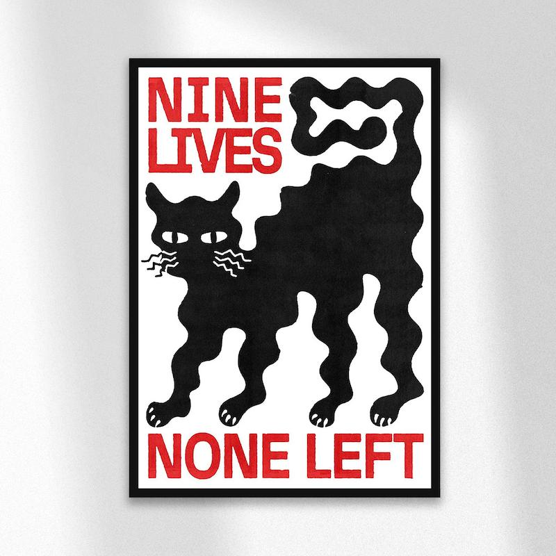 تابلو دیزاین Nine Lives
