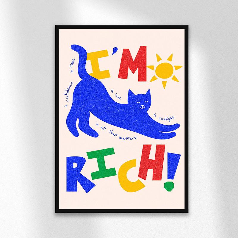 تابلو دیزاین I'M RICH