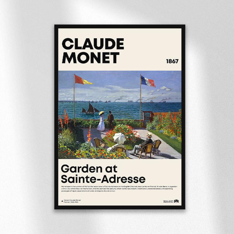 تابلو دیزاین - Garden at Sainte-Adresse