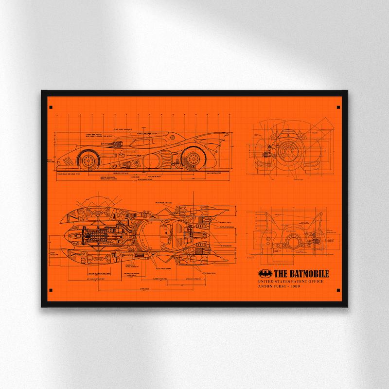 تابلو دیزاین Batmobile 1989