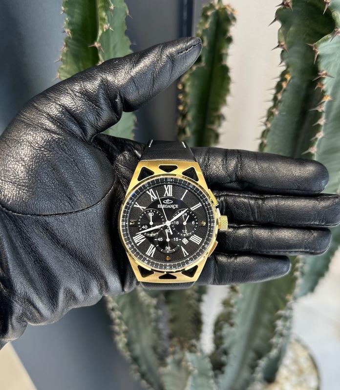 ساعت مردانه چرم الگانس