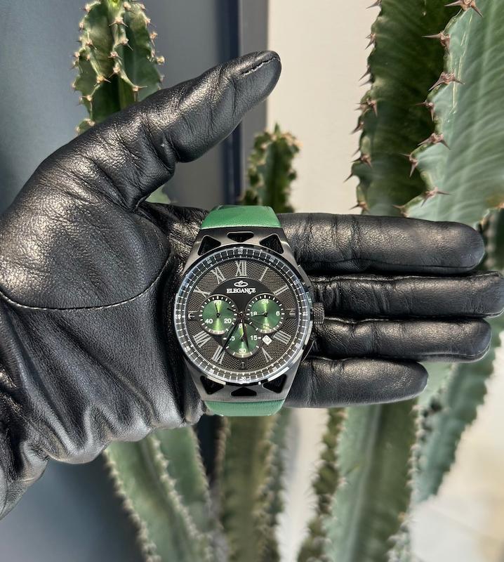 ساعت مردانه چرم الگانس