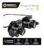 عینک ذره‌بینی ساعت‌سازی 20X دوچشمی چراغ‌دار